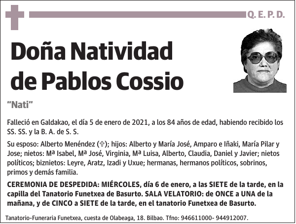 Natividad de Pablos Cossio