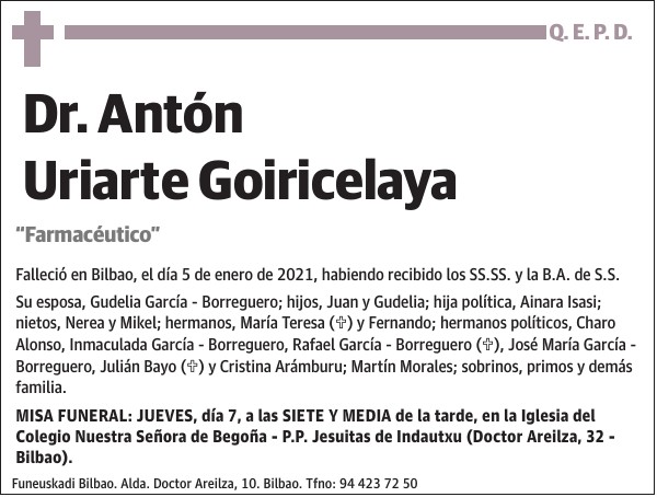 Dr. Antón Uriarte Goiricelaya