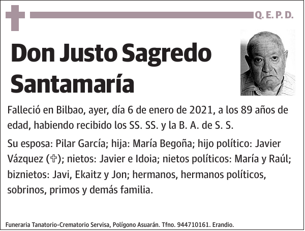 Justo Sagredo Santamaría