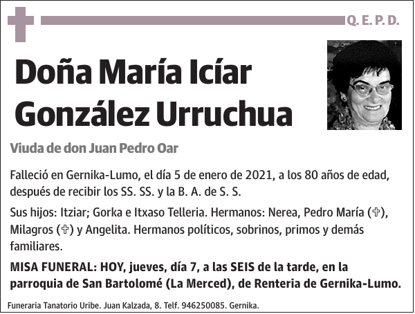 María Icíar González Urruchua