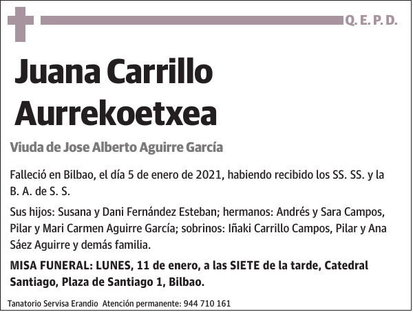 Juana Carrillo Aurrekoetxea