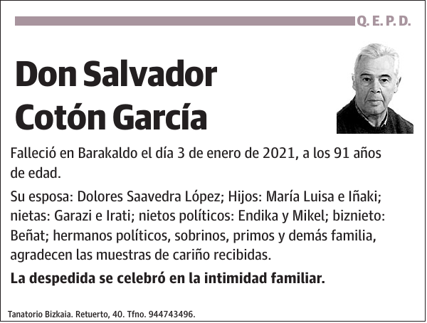 Salvador Cotón García