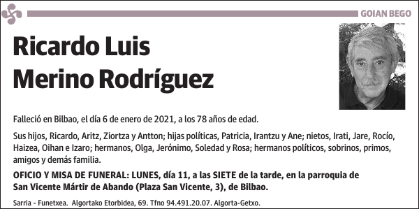 Ricardo Luis Merino Rodríguez