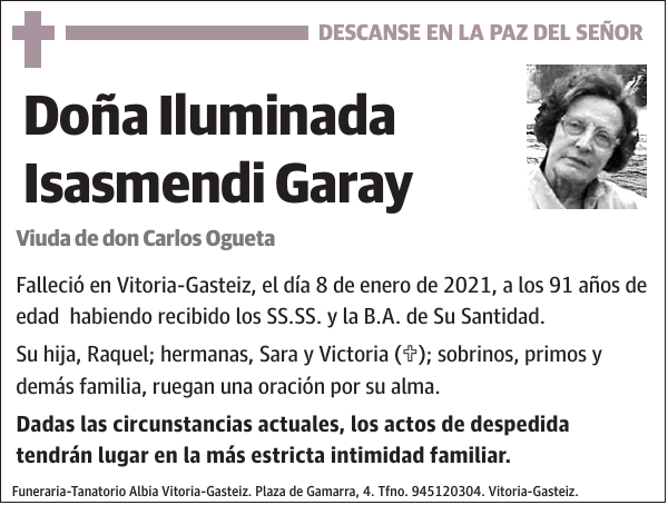 Iluminada Isasmendi Garay