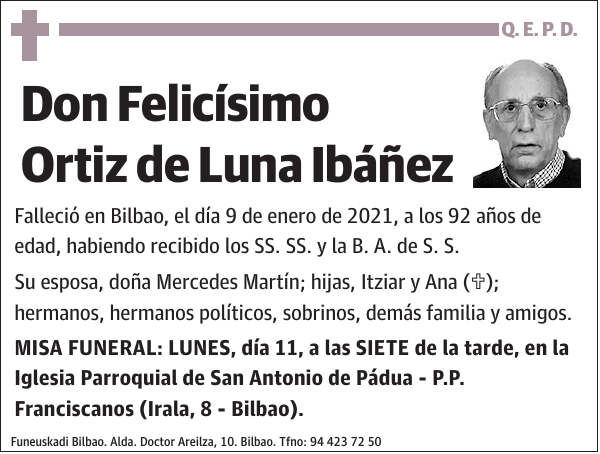 Felicísimo Ortiz de Luna Ibáñez