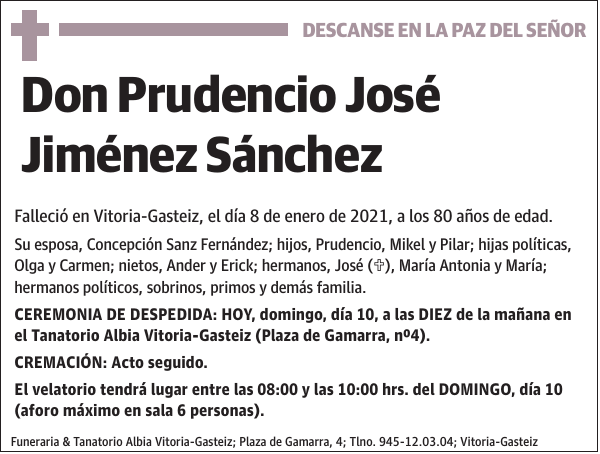 Prudencio José Jiménez Sánchez