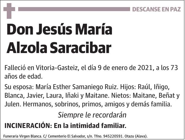 Jesús María Alzola Saracibar