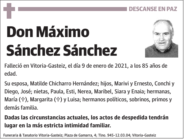 Máximo Sánchez Sánchez