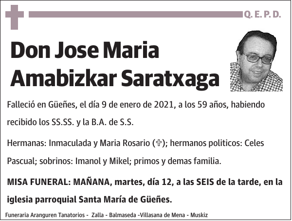 Jose Maria Amabizkar Saratxaga