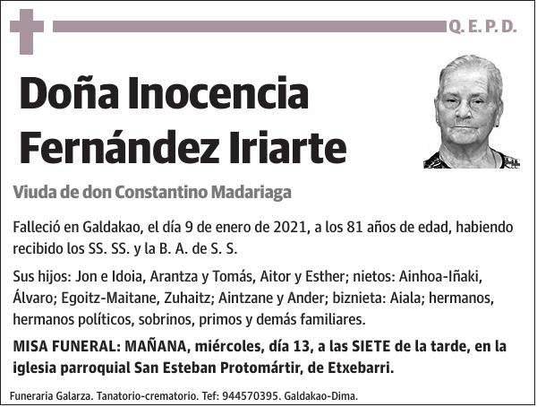 Inocencia Fernández Iriarte