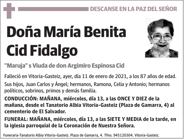 María Benita Cid Fidalgo