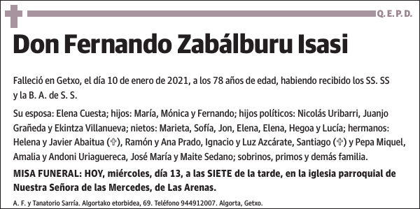 Fernando Zabálburu Isasi