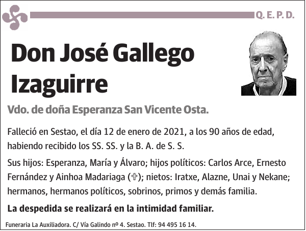 José Gallego Izaguirre