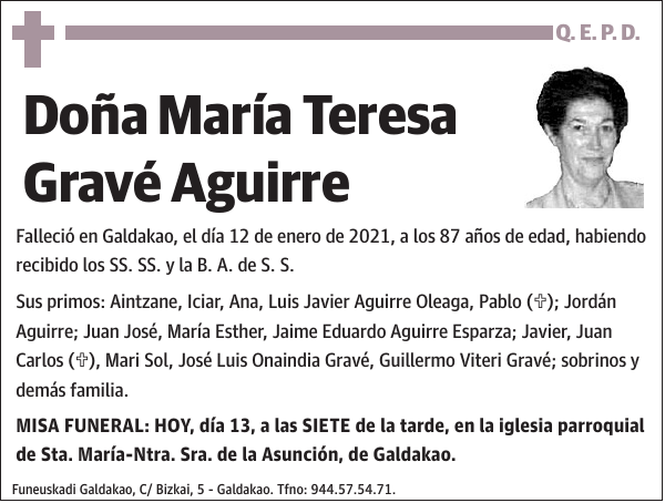 María Teresa Gravé Aguirre