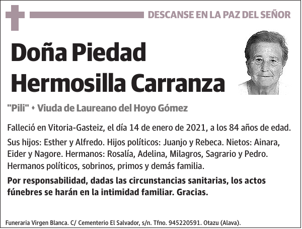 Piedad Hermosilla Carranza