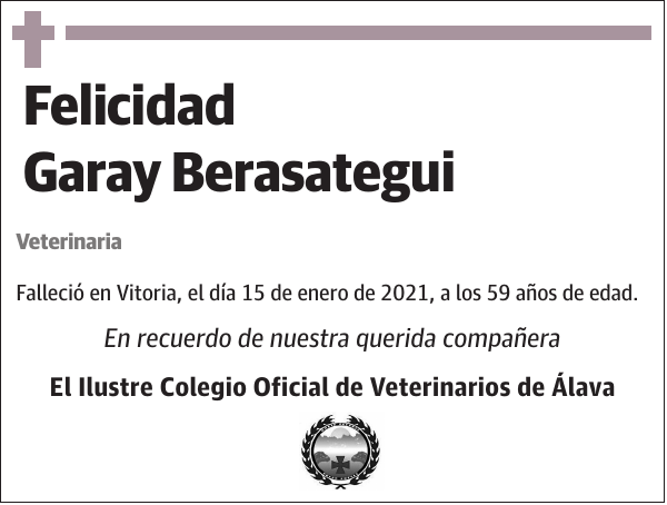 Felicidad Garay Berasategui