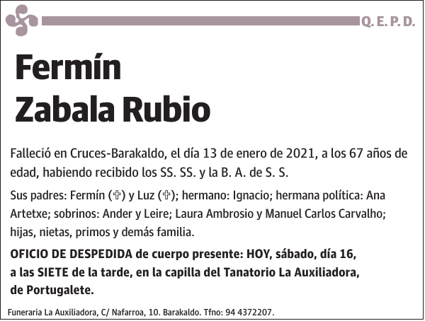 Fermín Zabala Rubio