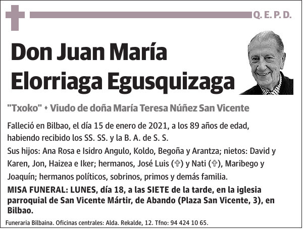 Juan María Elorriaga Egusquizaga