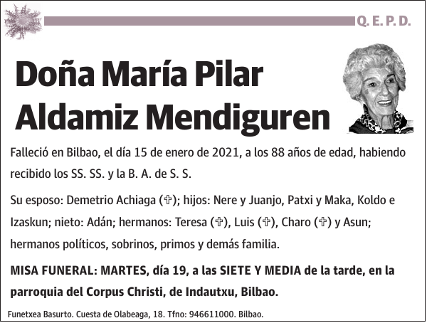 María Pilar Aldamiz Mendiguren