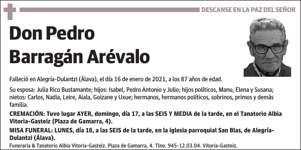 Pedro Barragán Arévalo