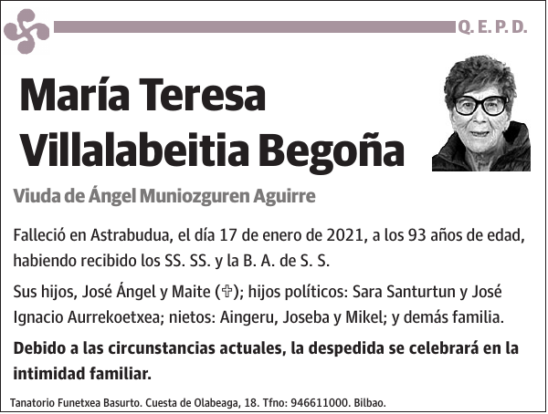 María Teresa Villalabeitia Begoña