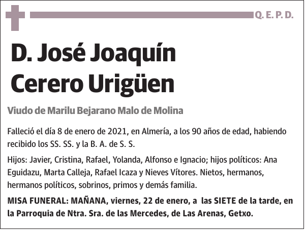 José Joaquín Cerero Urigüen