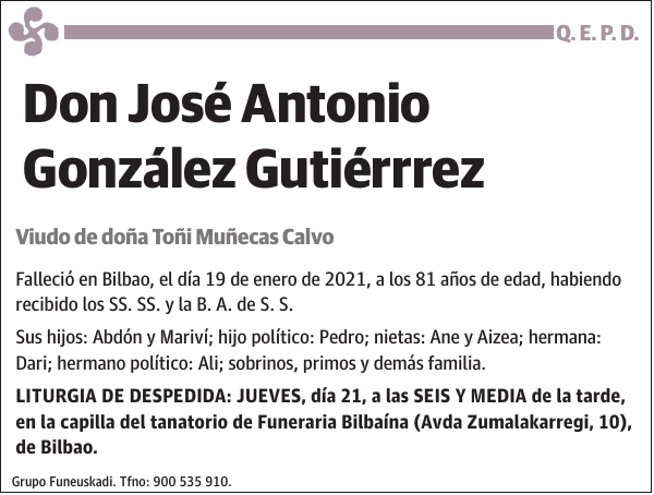 José Antonio González Gutiérrrez