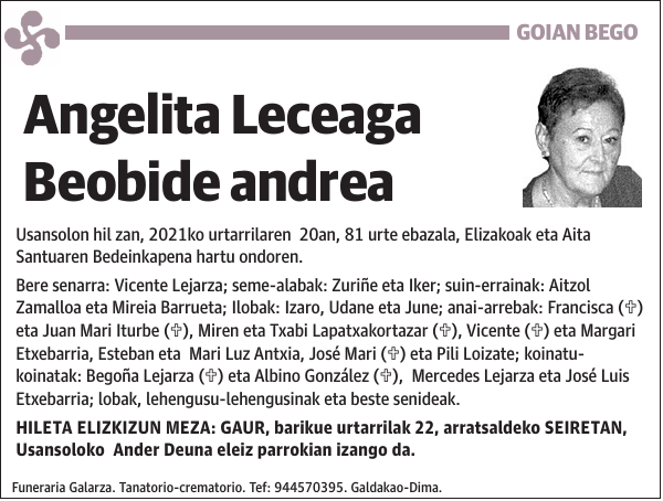 Angelita Leceaga Beobide