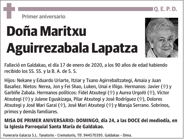 Maritxu Aguirrezabala Lapatza