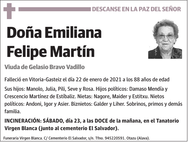 Emiliana Felipe Martín