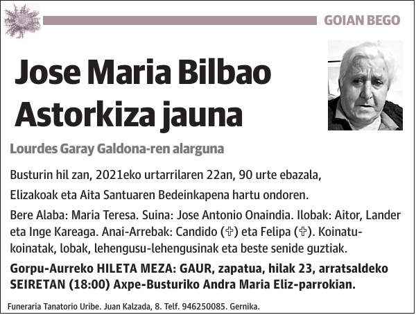 Jose Maria Bilbao Astorkiza