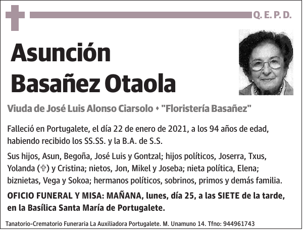 Asunción Basañez Otaola