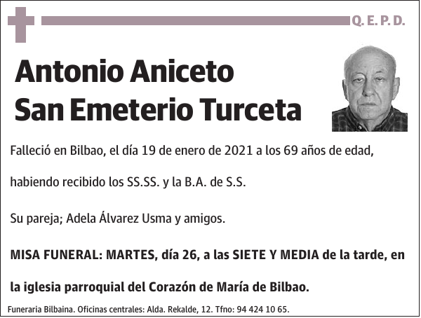 Antonio Aniceto San Emeterio Turceta