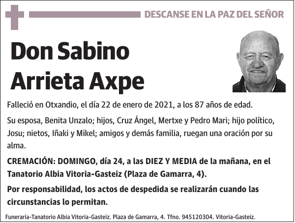 Sabino Arrieta Axpe