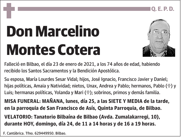 Marcelino Montes Cotera