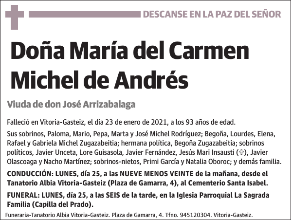 María del Carmen Michel de Andrés