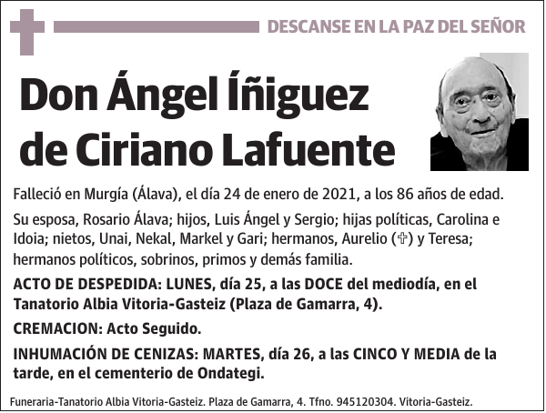 Ángel Íñiguez de Ciriano Lafuente