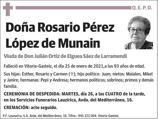 Rosario Pérez López de Munain