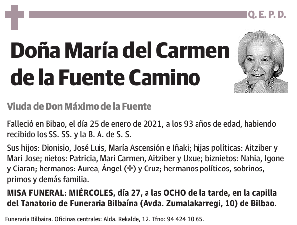 María del Carmen de la Fuente Camino