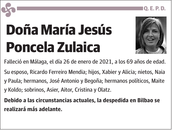 María Jesús Poncela Zulaica