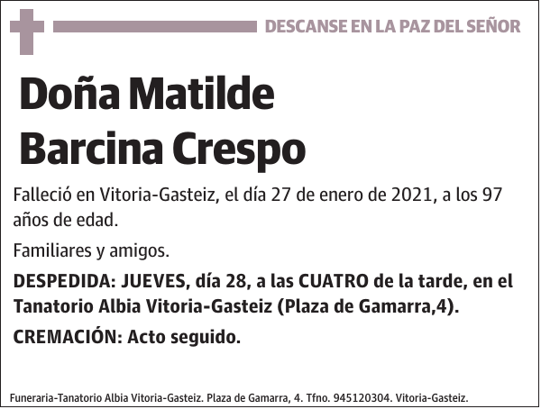 Matilde Barcina Crespo