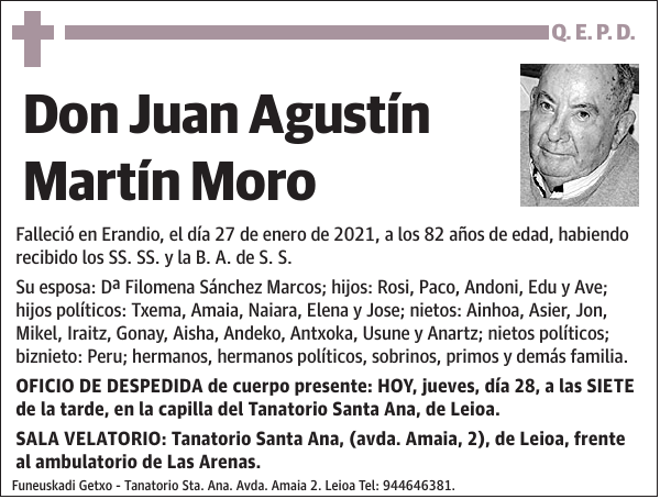 Juan Agustín Martín Moro