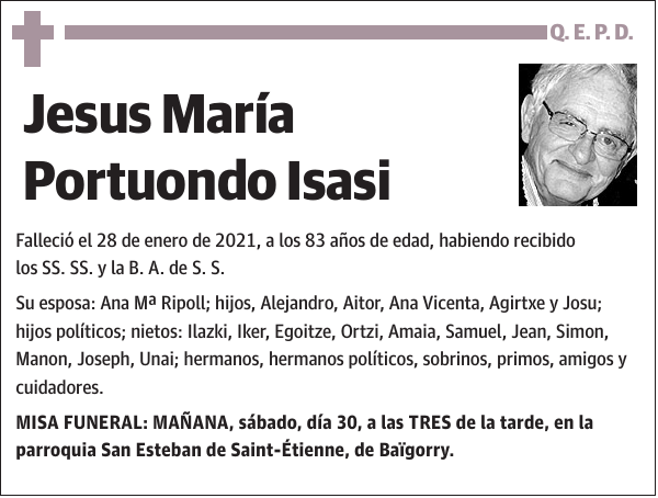 Jesus María Portuondo Isasi