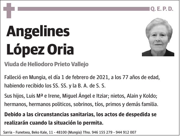 Angelines López Oria