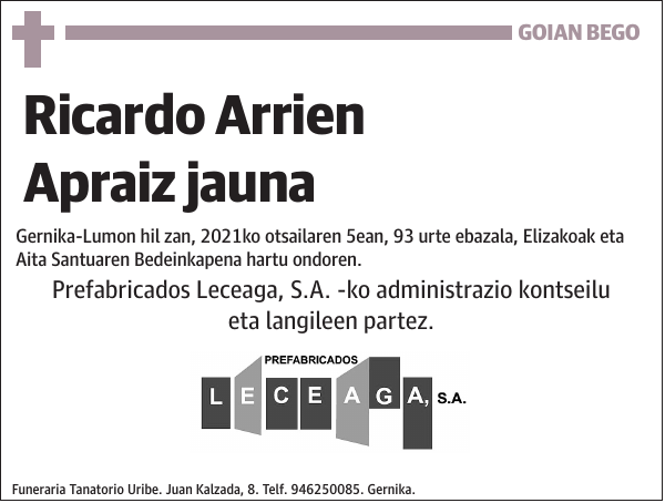 Ricardo Arrien Apraiz