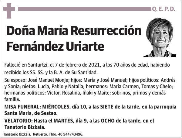 María Resurrección Fernández Uriarte