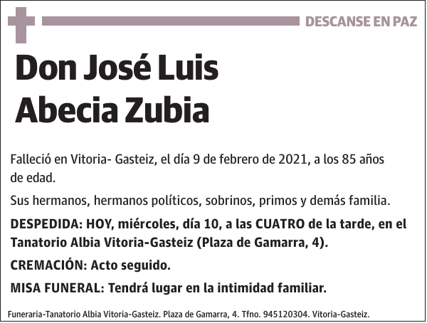 José Luis Abecia Zubia