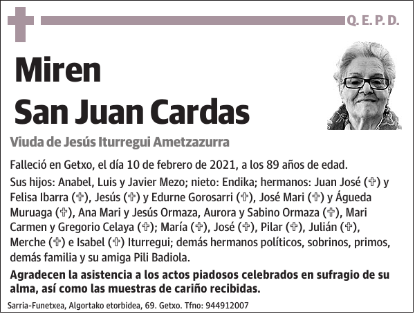 Miren San Juan Cardas