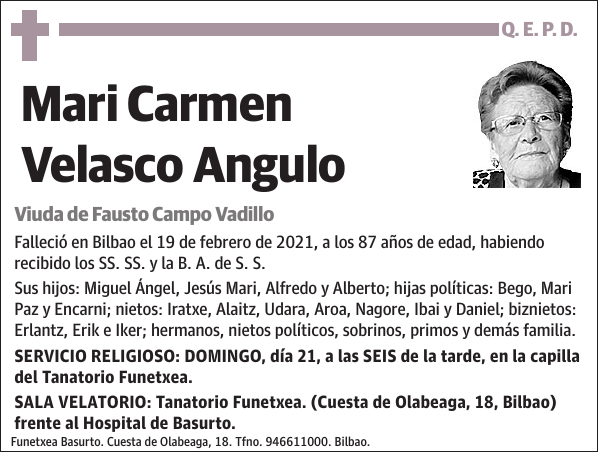 Mari Carmen Velasco Angulo