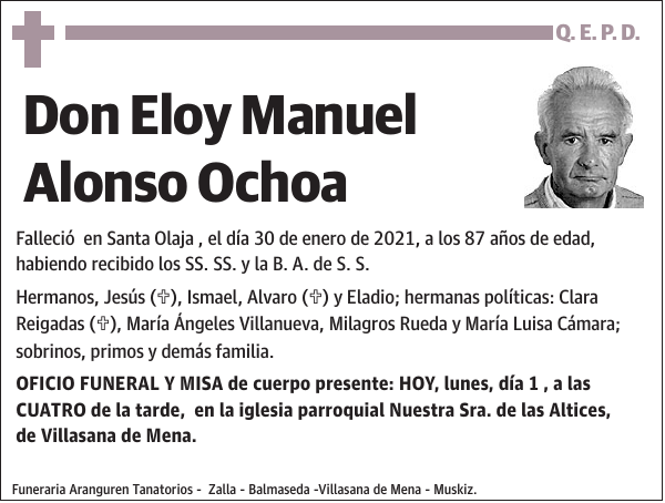 Eloy Manuel Alonso Ochoa